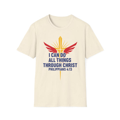 I Can Do All Things Through Christ Philippians 4:13 Christian Inspirational T-Shirt