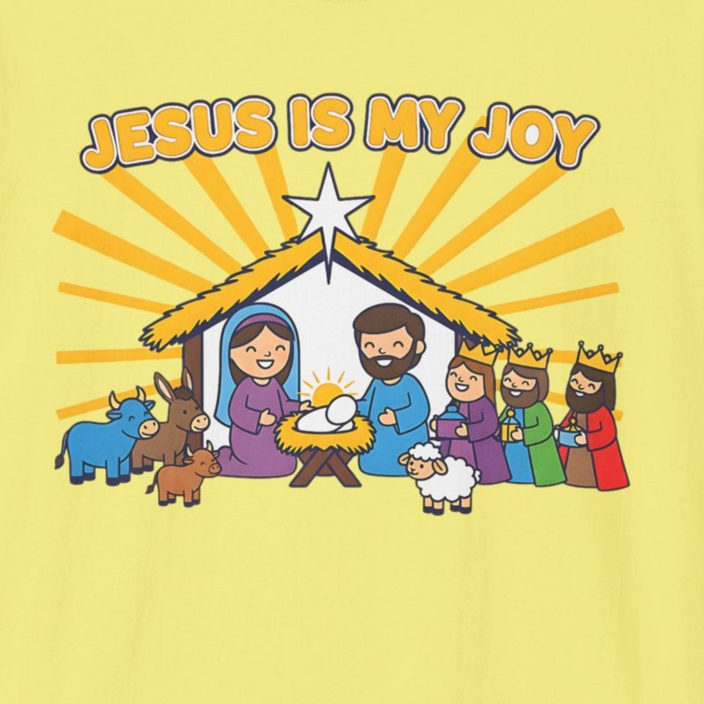 A083 - Jesus Is My Joy Christian Christmas T-Shirt