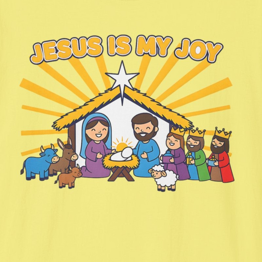 A083 - Jesus Is My Joy Christian Christmas T-Shirt