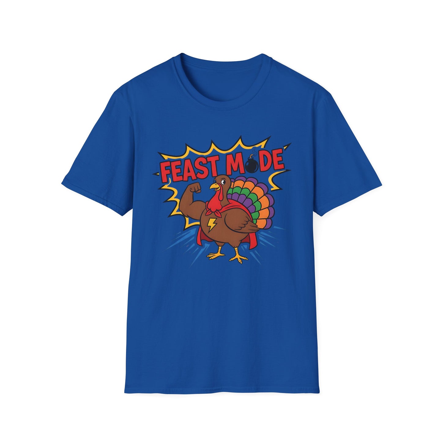 A057 - Feast Mode Funny Thanksgiving Turkey T-Shirt