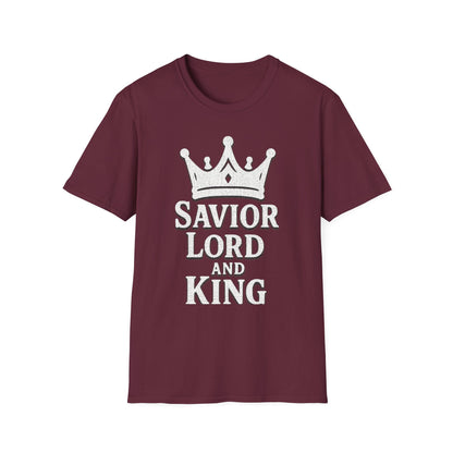 Savior Lord and King Unisex Softstyle Christian T-Shirt