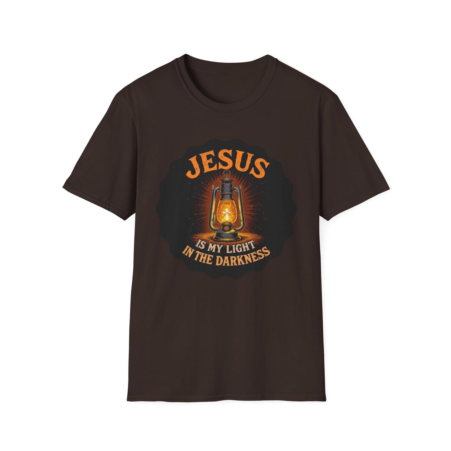 A028 - Jesus Is My Light in the Darkness - Inspirational Christian T-Shirt