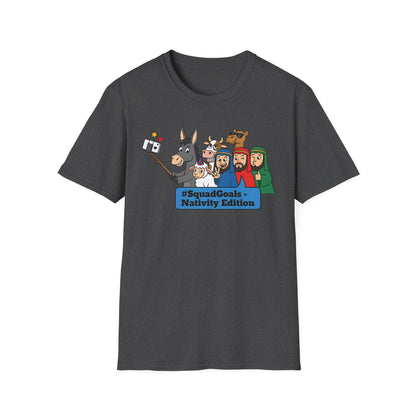 Nativity Squad Goals Selfie Funny Christmas Holiday T-Shirt
