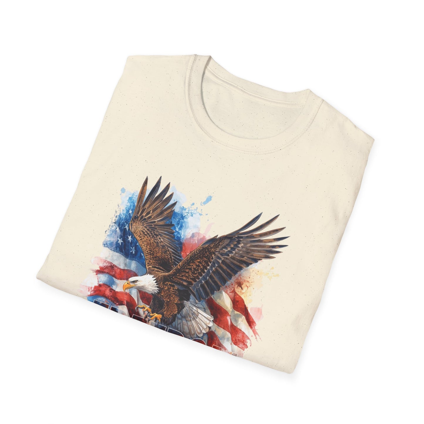 A043 - Freedom is Not Free - Flag and Eagle Patriotic T-Shirt