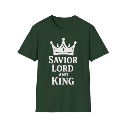 Savior Lord and King Unisex Softstyle Christian T-Shirt