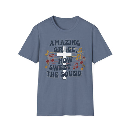 Amazing Grace Musical Unisex Softstyle Christian T-Shirt