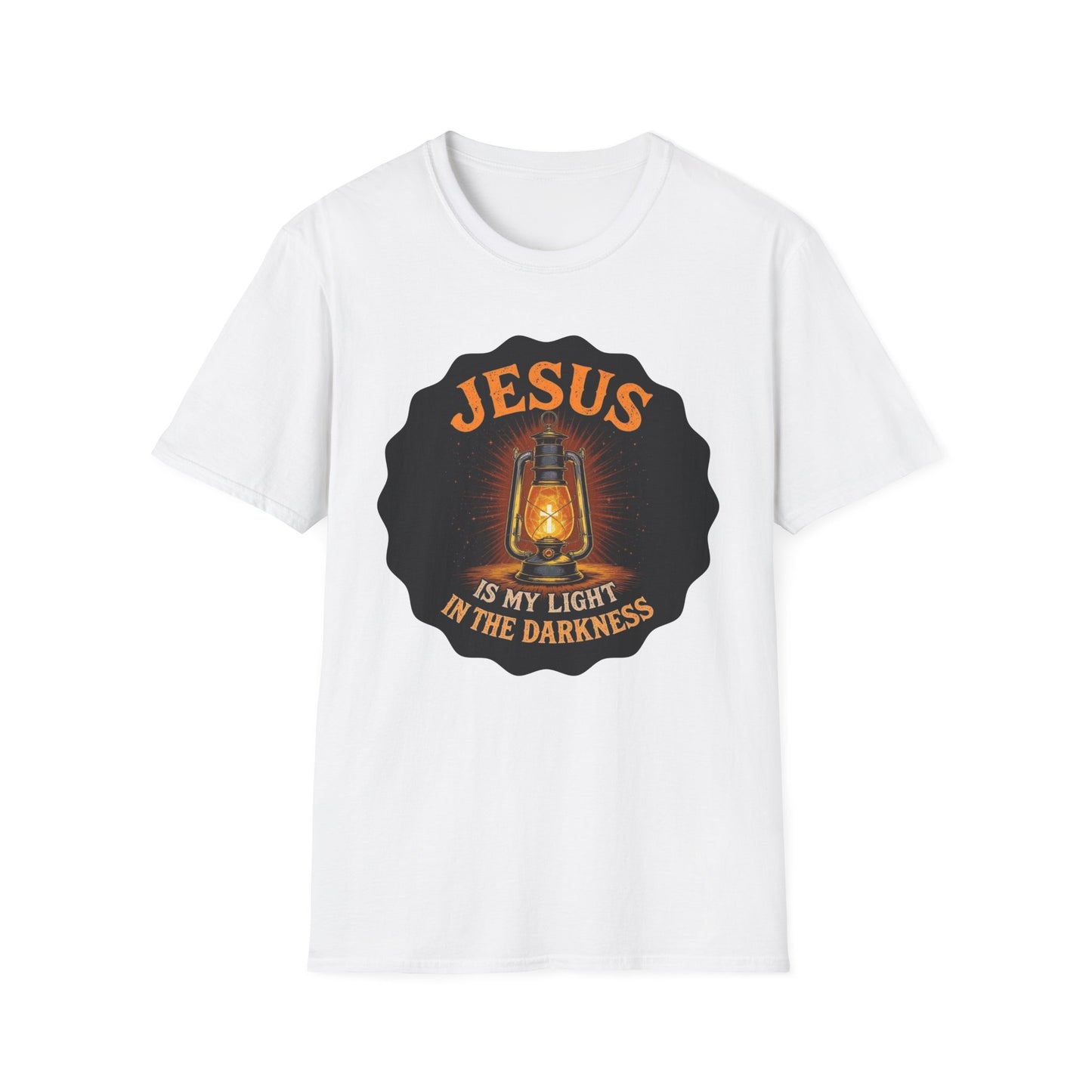 A028 - Jesus Is My Light in the Darkness - Inspirational Christian T-Shirt