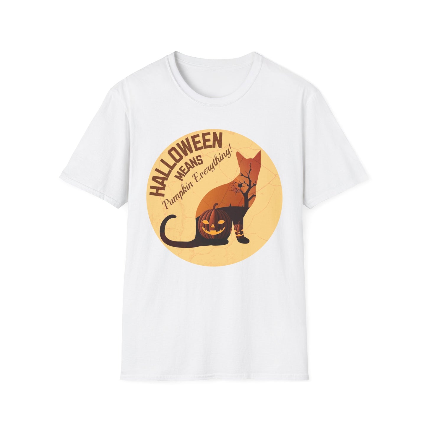 A027 - Pumpkin Everything - Halloween Cat Unisex T-Shirt