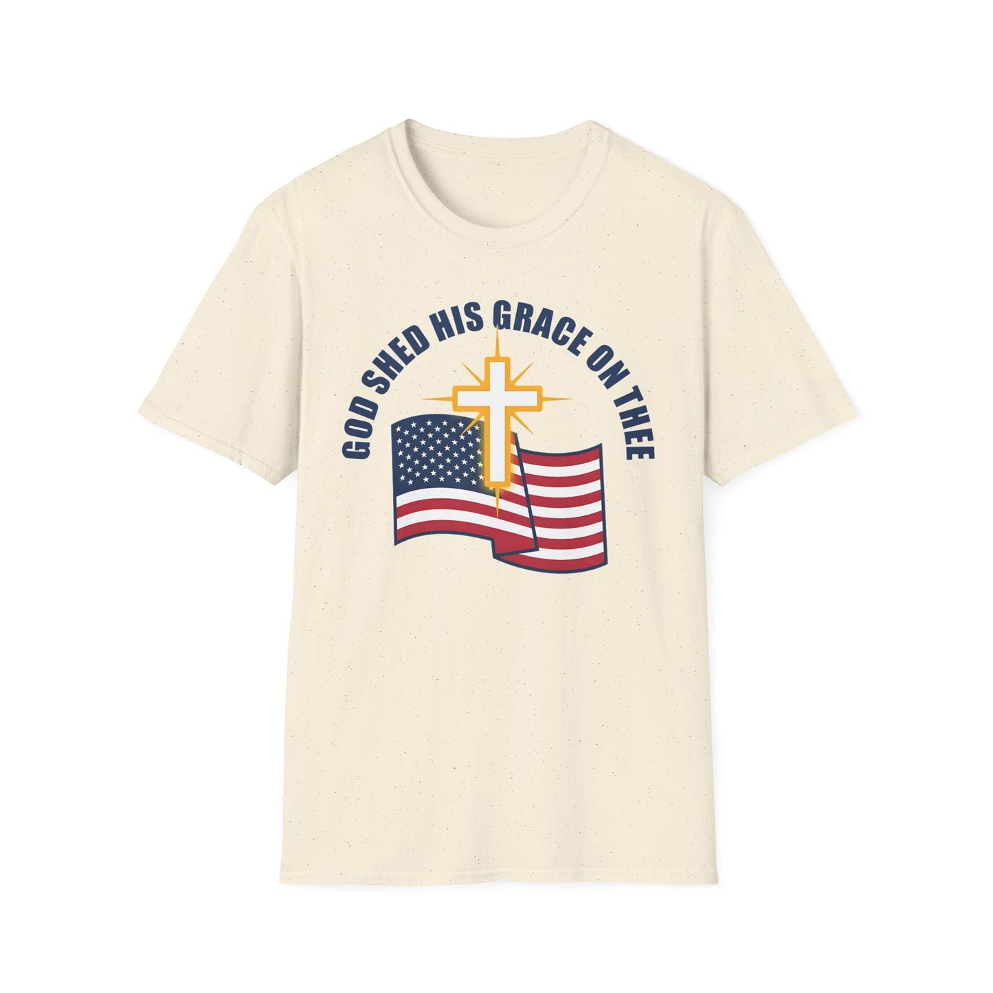 God Shed His Grace on Thee Christian Patriotic T-Shirt
