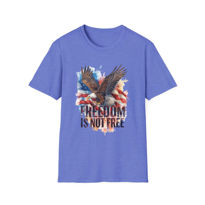 Freedom is Not Free - Flag and Eagle Patriotic T-Shirt