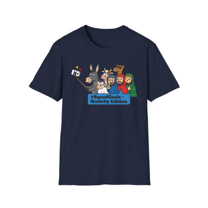 Nativity Squad Goals Selfie Funny Christmas Holiday T-Shirt