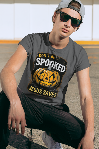 Don't Be Spooked Jesus Saves Halloween Christian T-Shirt