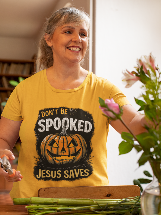 Don't Be Spooked Jesus Saves Halloween Christian T-Shirt