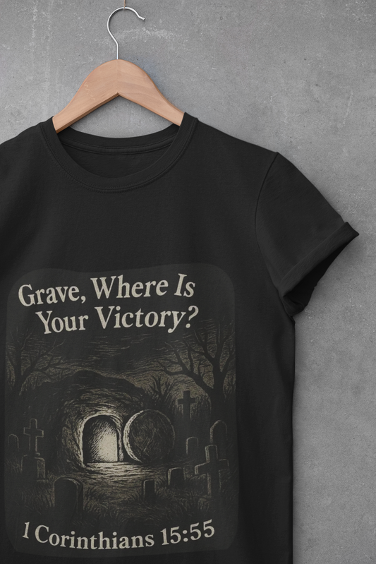 Grave Where Is Your Victory? Unisex Softstyle Inspirational Tee