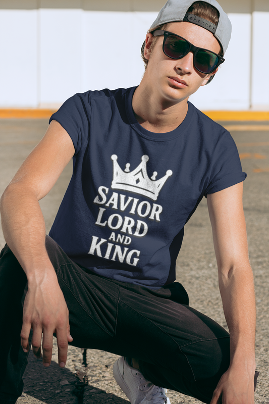 Savior Lord and King Unisex Softstyle Christian T-Shirt
