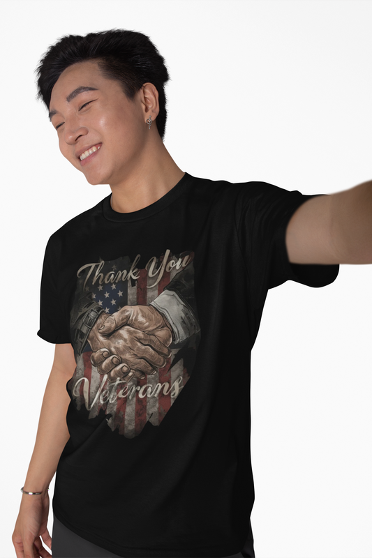 Thank You Veterans Unisex Softstyle Patriotic T-Shirt