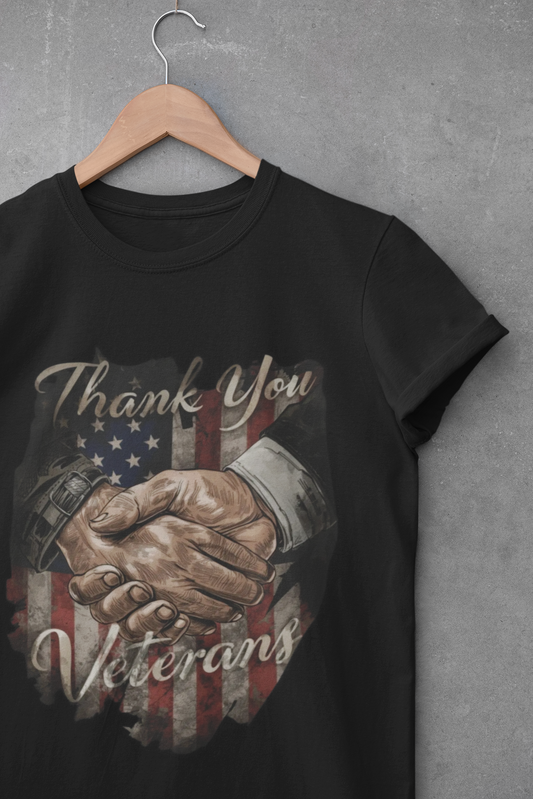 Thank You Veterans Unisex Softstyle Patriotic T-Shirt
