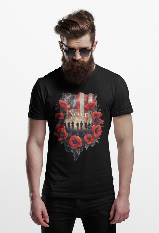 Never Forget - Memorial Day Tribute Remembrance T-Shirt