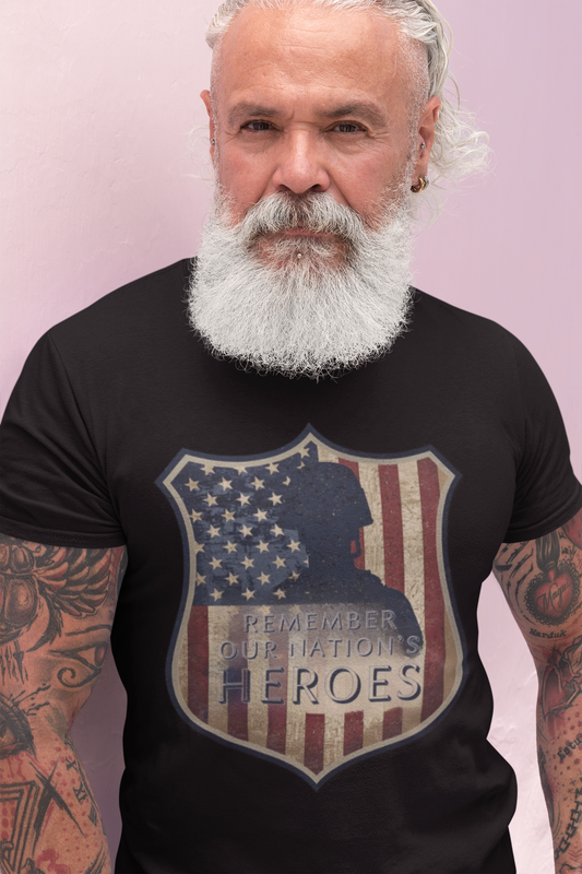 Remember Our Nation's Heroes Unisex Softstyle Patriotic T-Shirt