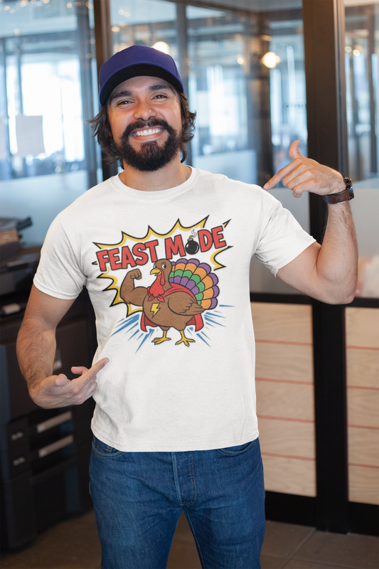 Feast Mode Funny Thanksgiving Turkey T-Shirt