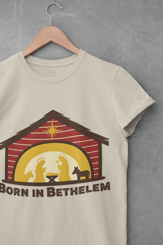 Born in Bethlehem Unisex Softstyle Christmas T-Shirt