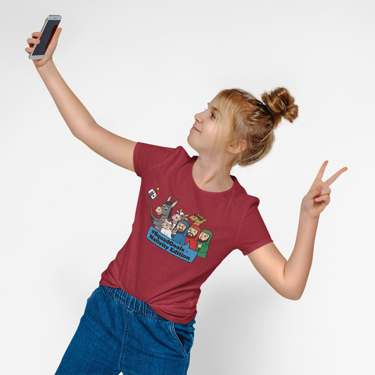 Nativity Squad Goals Selfie Funny Christmas Holiday T-Shirt