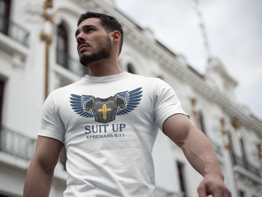 Suit Up Christian Graphic T-Shirt Ephesians 6:11