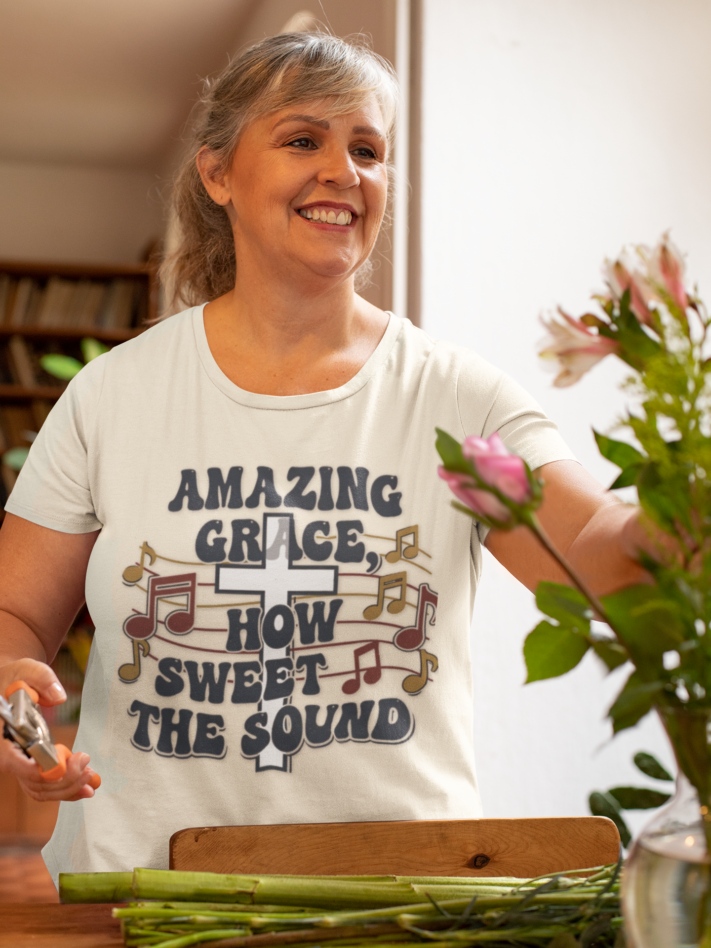Amazing Grace Musical Unisex Softstyle Christian T-Shirt