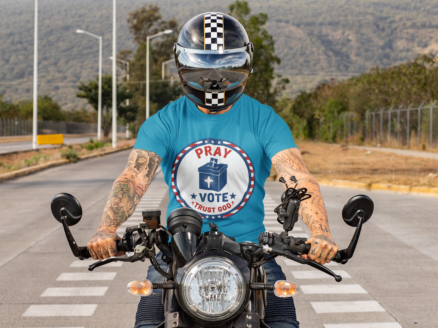 Pray Vote Trust God Patriotic Christian T-Shirt