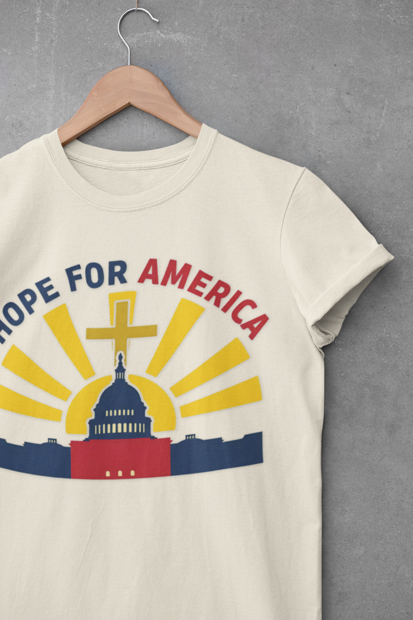 Hope for America Christian Patriotic T-Shirt — Capitol & Cross Design