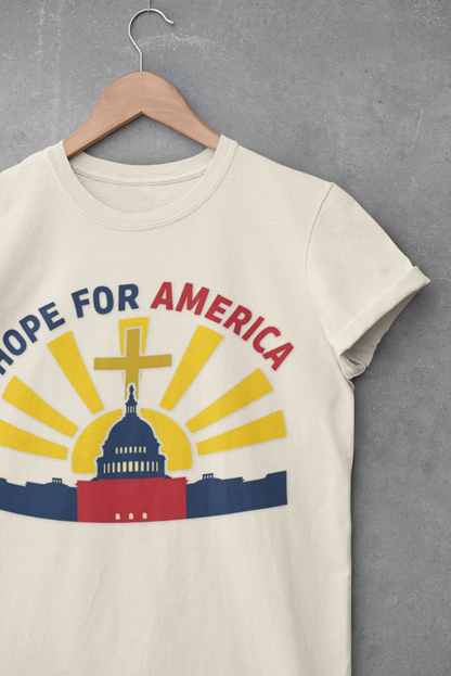 Hope for America Christian Patriotic T-Shirt — Capitol & Cross Design