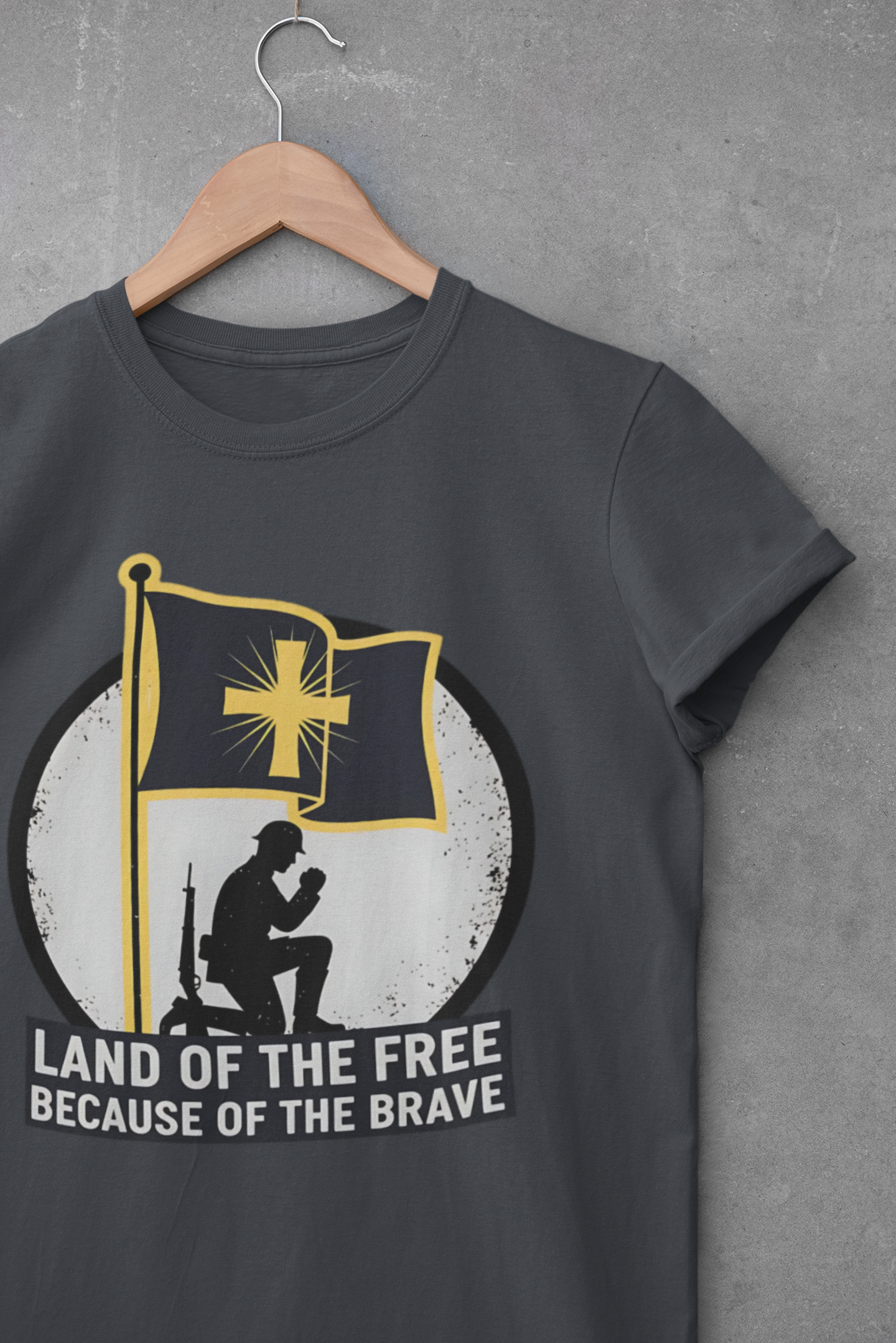Land of the Free Because of the Brave Patriotic T‑Shirt