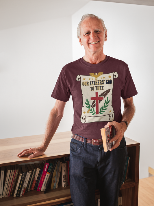 Our Fathers' God to Thee Christian Hymn T-Shirt