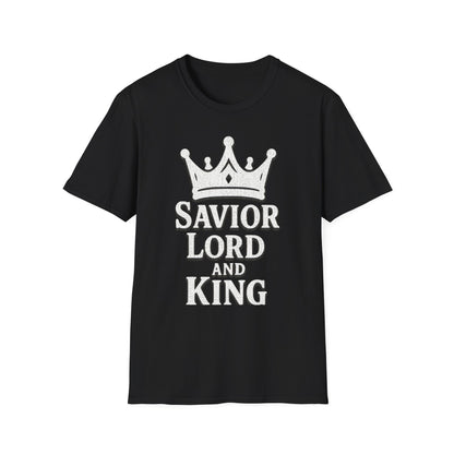 Savior Lord and King Unisex Softstyle Christian T-Shirt
