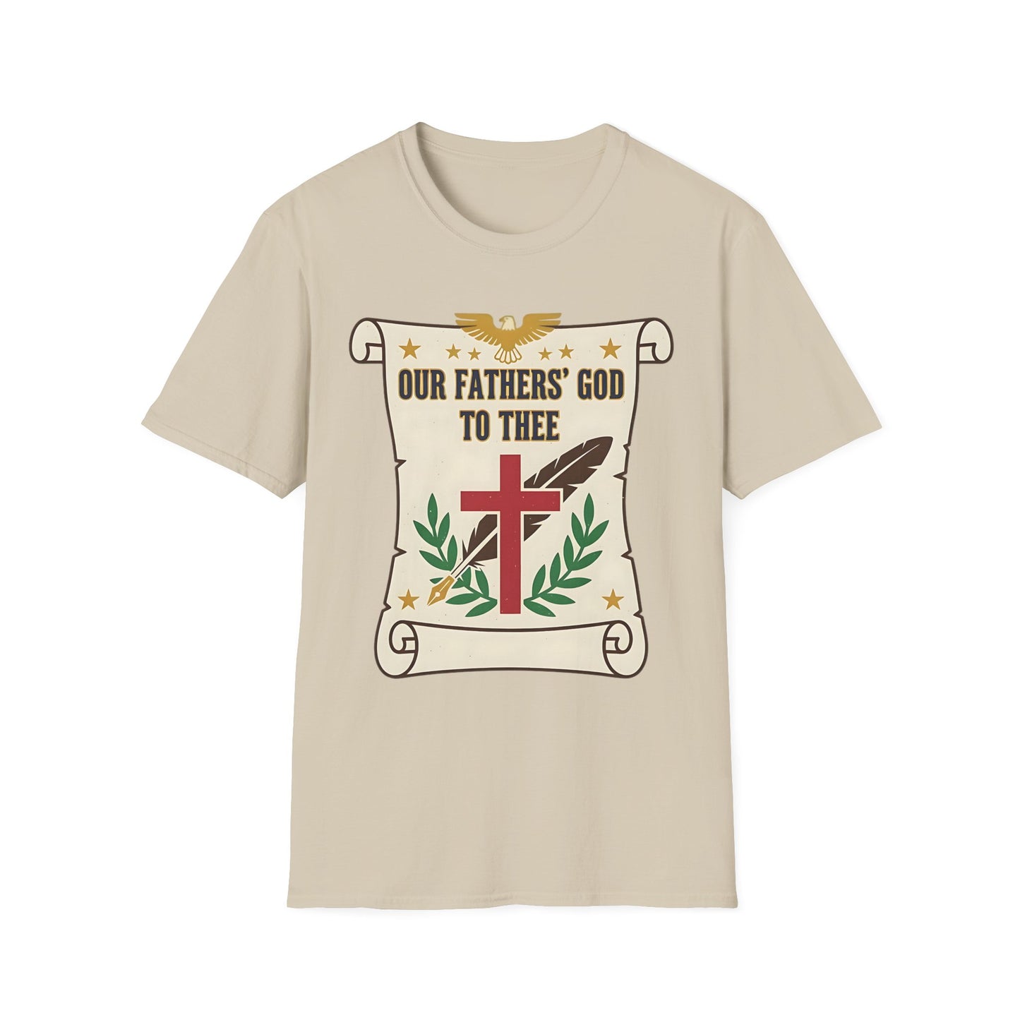 Our Fathers' God to Thee Christian Hymn T-Shirt