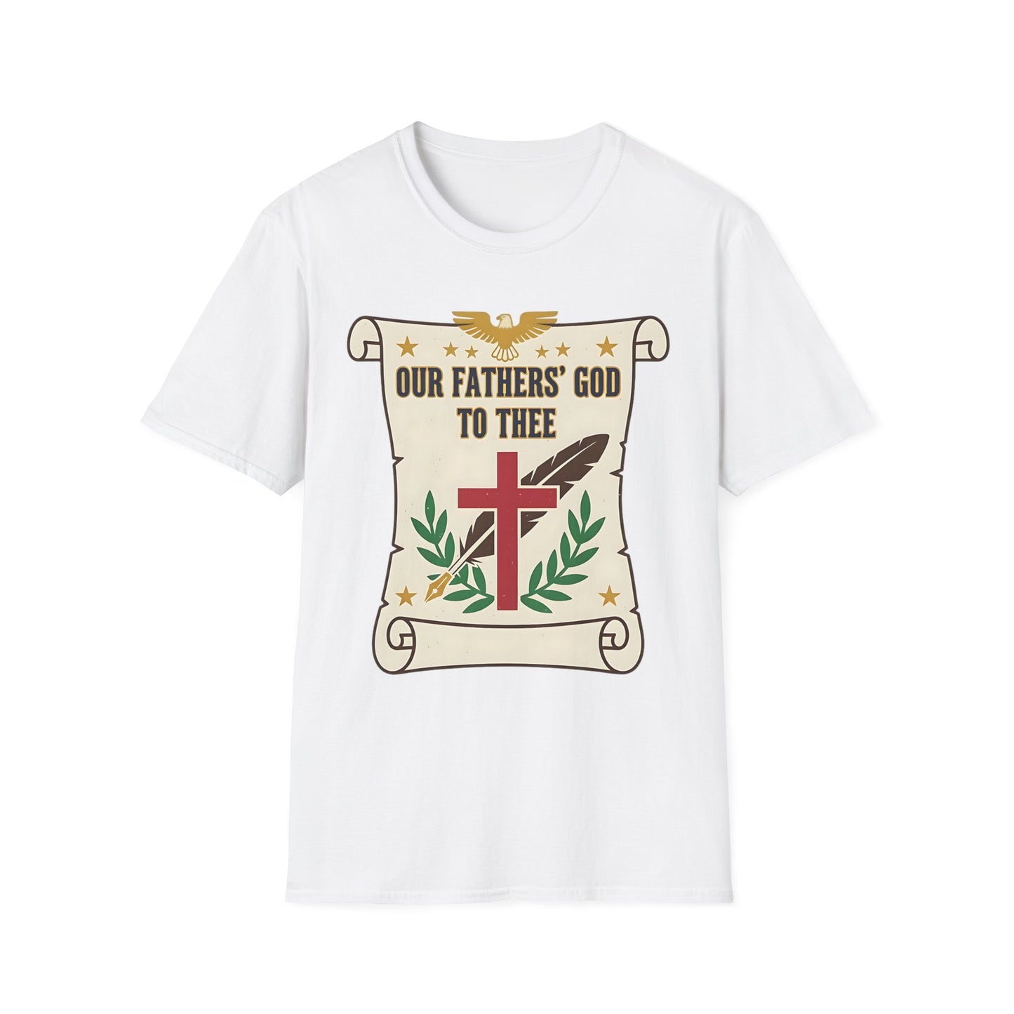 Our Fathers' God to Thee Christian Hymn T-Shirt