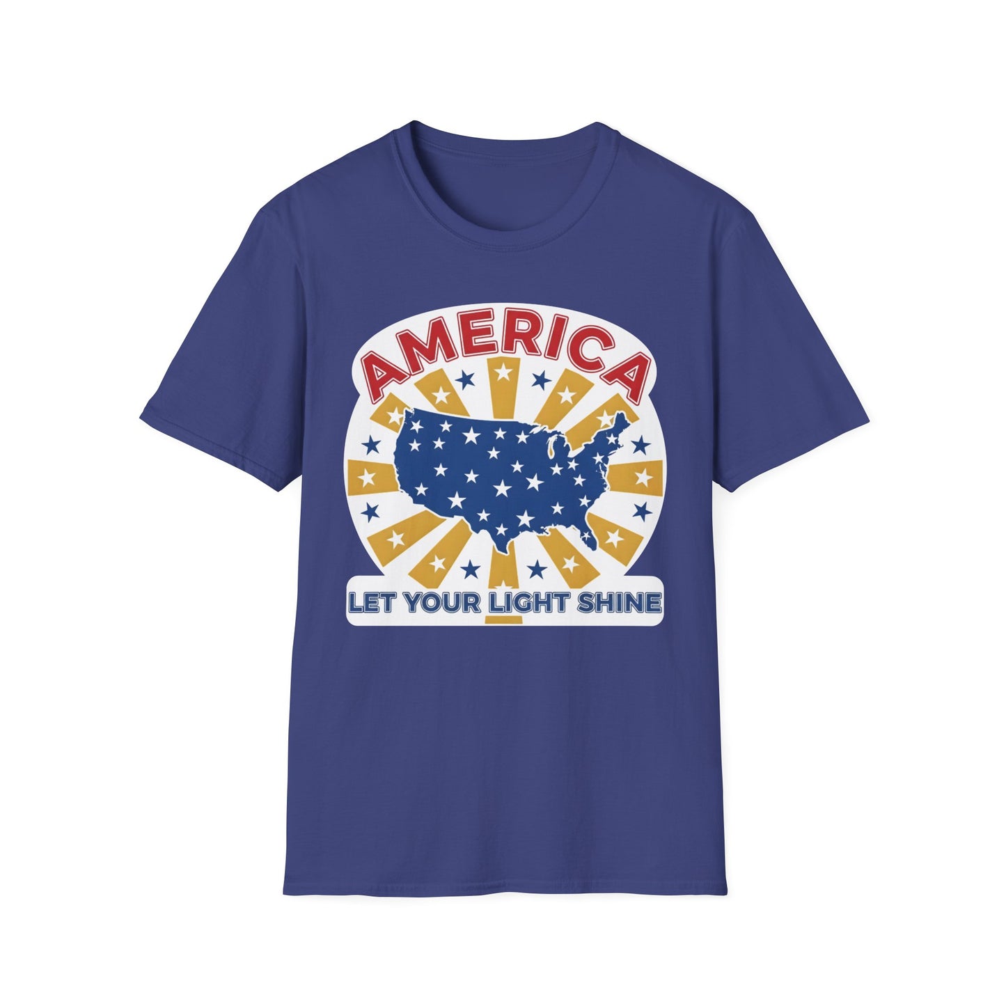 America Let Your Light Shine Patriotic USA T-Shirt