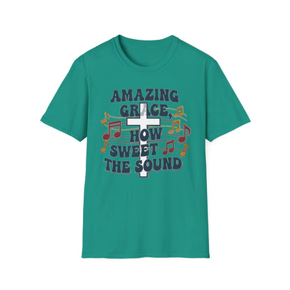 Amazing Grace Musical Unisex Softstyle Christian T-Shirt