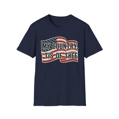My Country 'Tis of Thee American Flag Patriotic T-Shirt