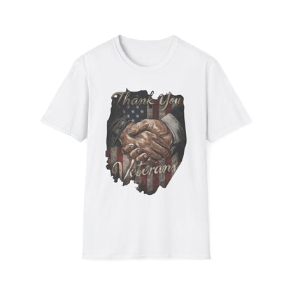 Thank You Veterans Unisex Softstyle Patriotic T-Shirt