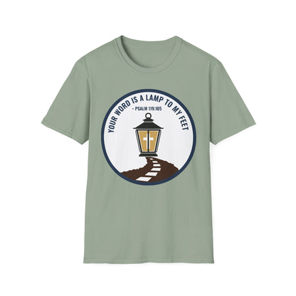 Your Word is a Lamp to My Feet Psalm 119:105 Inspirational Christian T-Shirt