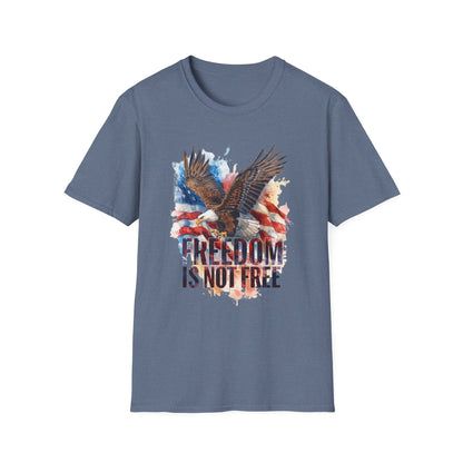 Freedom is Not Free - Flag and Eagle Patriotic T-Shirt