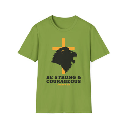 Be Strong & Courageous Joshua 1:9 Inspirational Christian T-Shirt