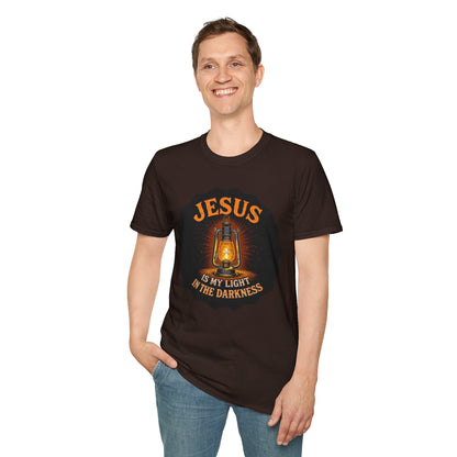 A028 - Jesus Is My Light in the Darkness - Inspirational Christian T-Shirt