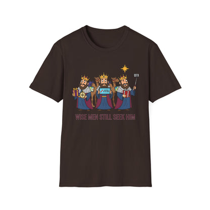 A090 - Wise Men Still Seek Him Funny Christmas T-Shirt