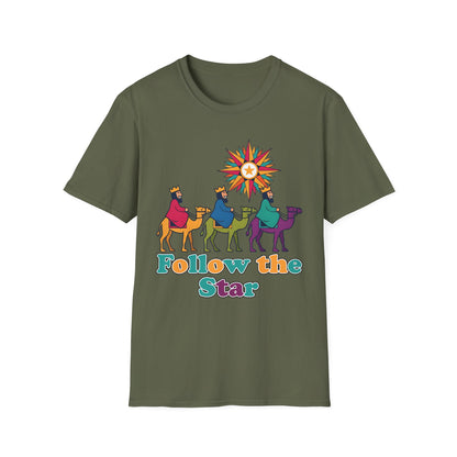 Follow the Star Christian Christmas T-Shirt