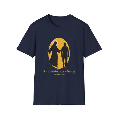 I Am With You Always Faith-Inspired Christian T-Shirt Matthew 28:20