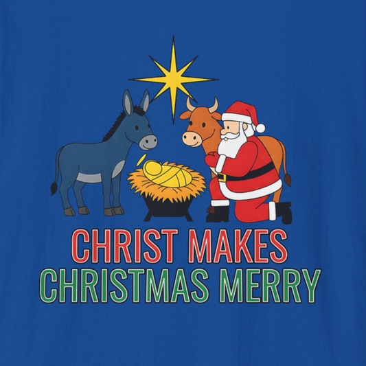 A089 - Christ Makes Christmas Merry T-Shirt