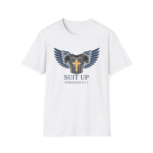 A111 - Suit Up Christian Graphic T-Shirt Ephesians 6:11