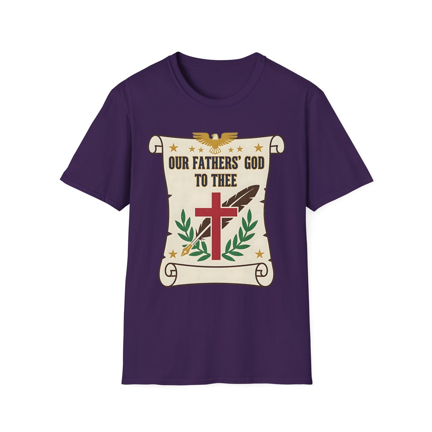 Our Fathers' God to Thee Christian Hymn T-Shirt